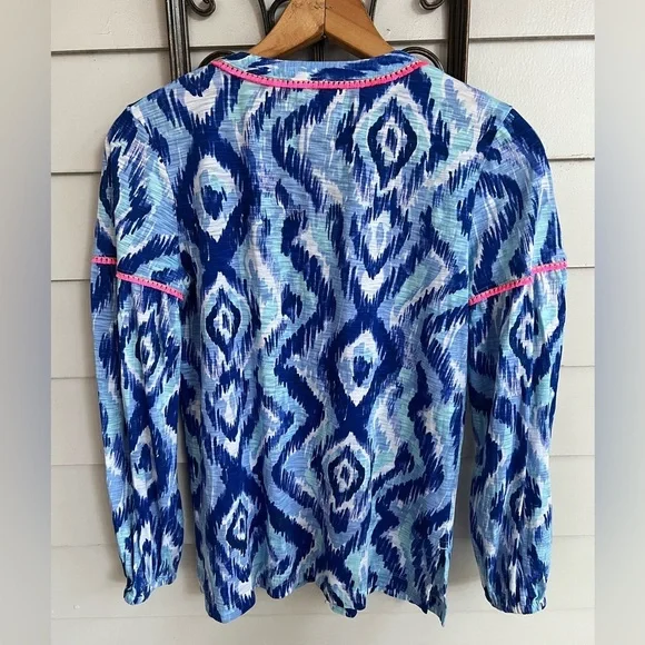 Lilly Pulitzer kalissa knit Tunic Top Boho Coastal Resortwear size XXS - Picture 4 of 7